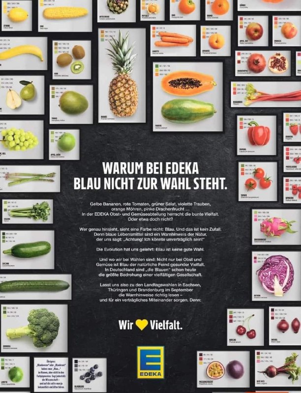 Edeka macht Blau zu Unfarbe – und wird auf einmal von Sinneswandel eingeholt  No…