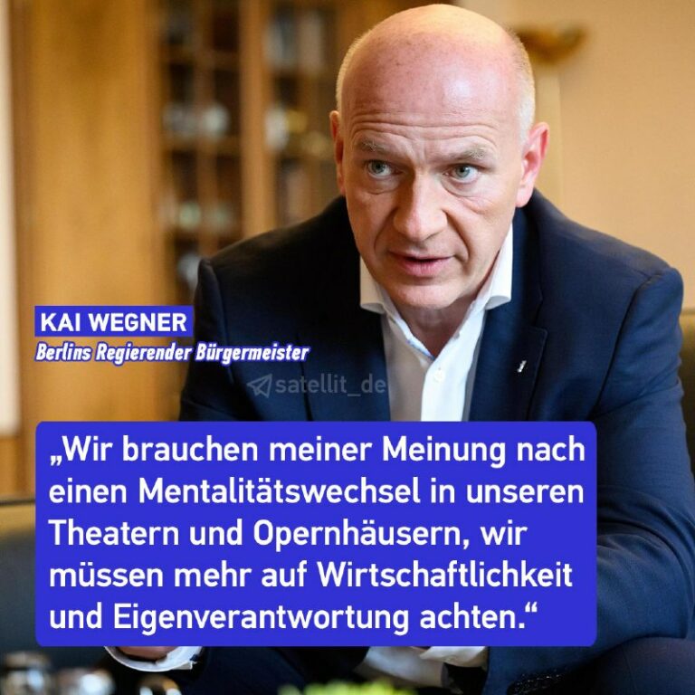 Wegner fordert Berliner Theater zum Sparen aufBerlins Regierender Bürgermeister …