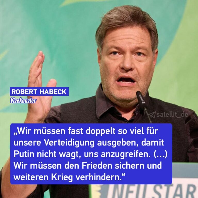 Habeck zu Trumps Verteidigungsforderungen: Werden bei 5% nicht landenGrünen-Kanz…