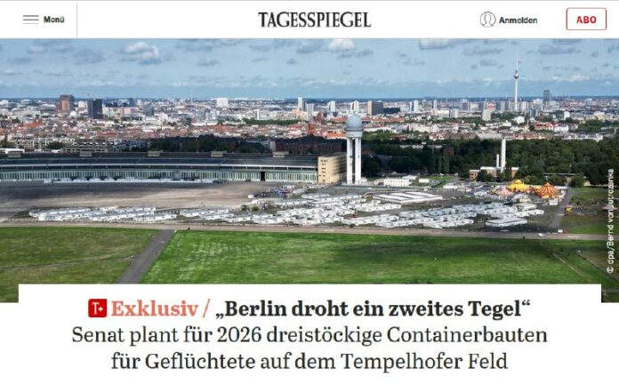 Neue Flüchtlingsunterkünfte in #Berlin geplant Auf dem Tempelhofer Feld in Berli...