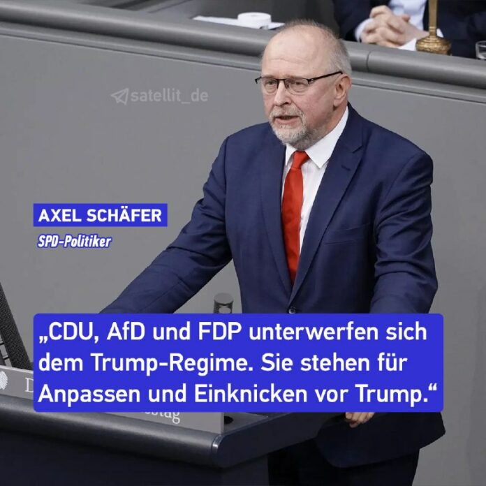 SPD-Politiker will Trump „die Stirn bieten“Auch nach dem Amtseintritt des neuen ...