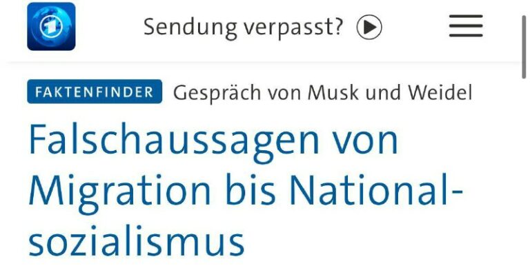 So reagiert die deutsche Presse auf das Musk-Weidel-Gespräch Nach einem Live-Ges…