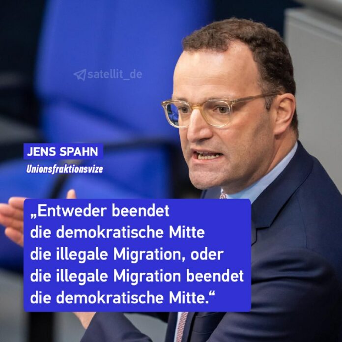 Spahn will Familiennachzug „komplett“ aussetzen Unionsfraktionsvize Jens Spahn w...