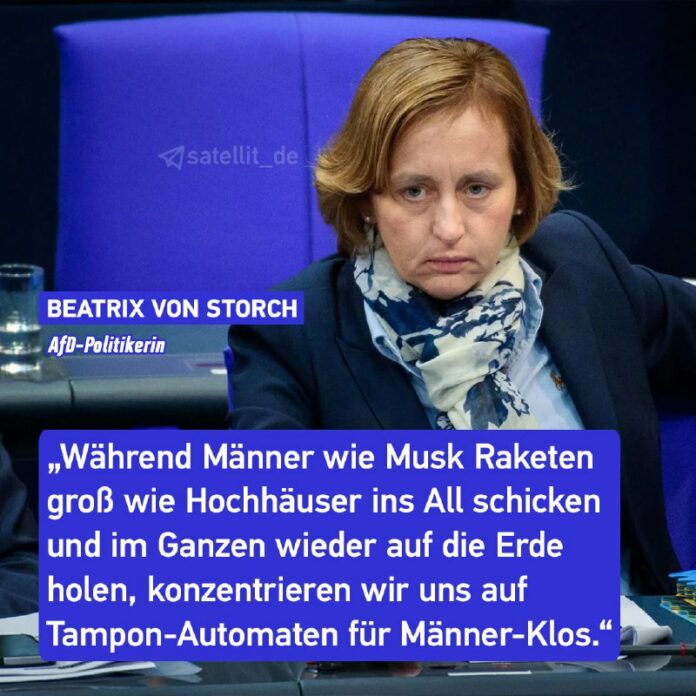 Von Storch bemängelt Prioritäten-Setzung in deutscher Politik Die #AfD-Politiker...