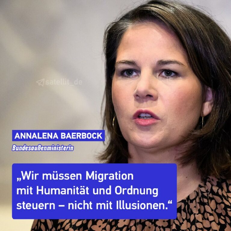 Baerbock kritisiert Migrationspläne der UnionAußenministerin Annalena Baerbock h…