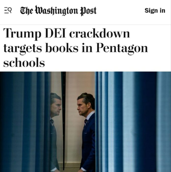  Trumps Vorgehen gegen Woke-Ideologie weitet sich auf Bücher aus Im Zuge der Säu...