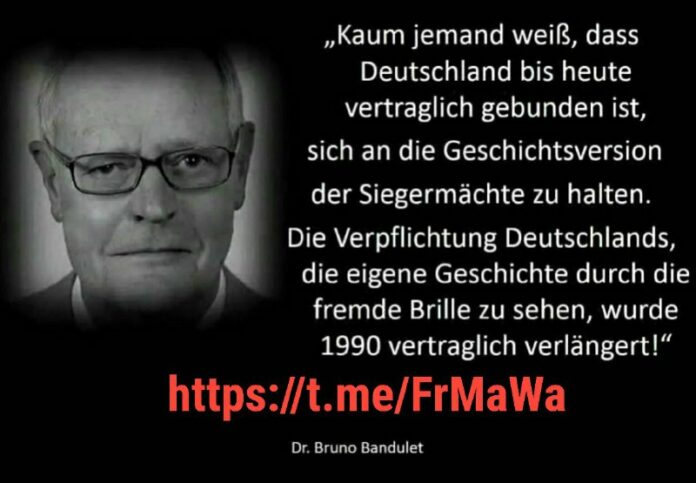 Und exakt dieserPerversion stehen wir gegenüber! Möge die BRiD, sich dazu verpfl...