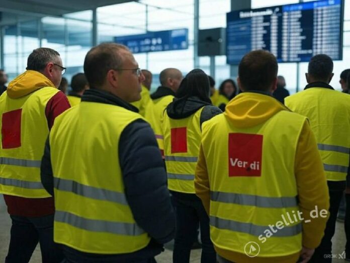Warnstreiks an deutschen Flughäfen – auch Postmitarbeiter protestieren Die Gewer...
