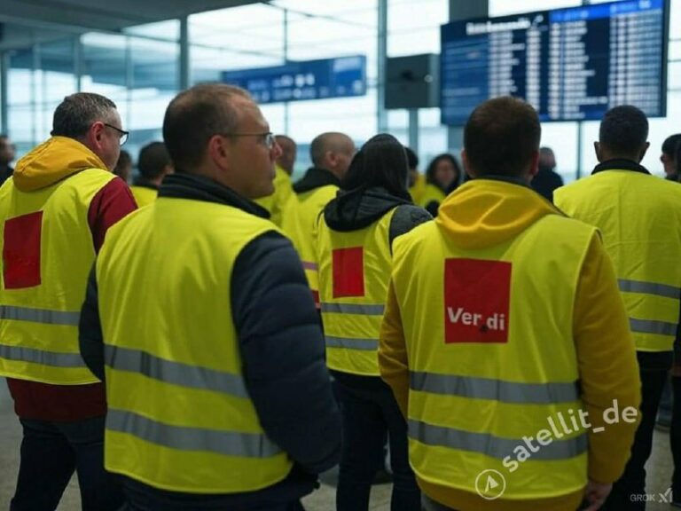 Warnstreiks an deutschen Flughäfen – auch Postmitarbeiter protestieren Die Gewer…
