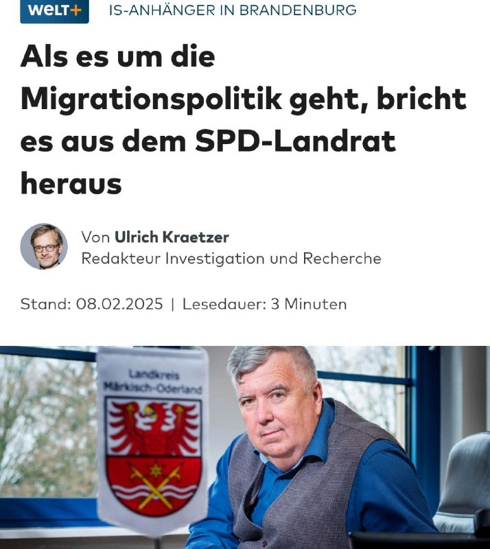 Zwanzig islamistische Gefährder in Landkreis: SPD-Landrat wegen Migrationspoliti…