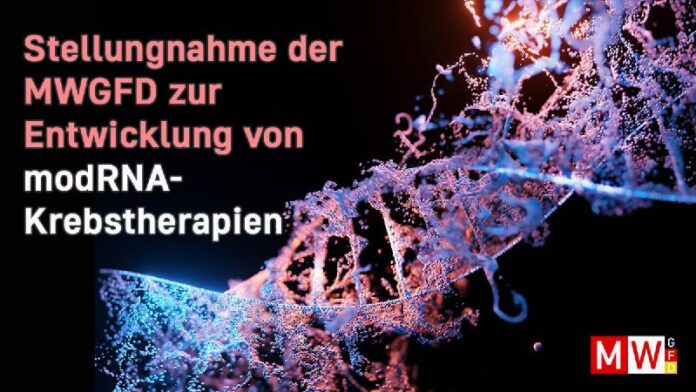 Der Verein MWGFD warnt vor dem übereilten Einsatz von modRNA oder ähnlichen gent...