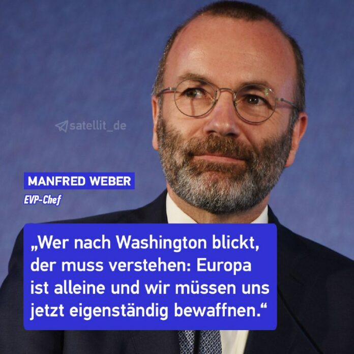 EVP-Chef fordert europäische Armee Nach dem #Eklat zwischen Trump und Selenski h...