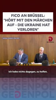 Fico an Brüssel, hört mit den Märchen auf – die Ukraine hat verloren…