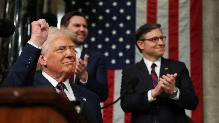  Trump im US-Kongress: „America is back“ US-Präsident Donald Trump hat seine ers...
