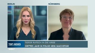 Kein Wachstum wegen Trump? Grimm widerspricht Habeck Die Bundesregierung hat ih…