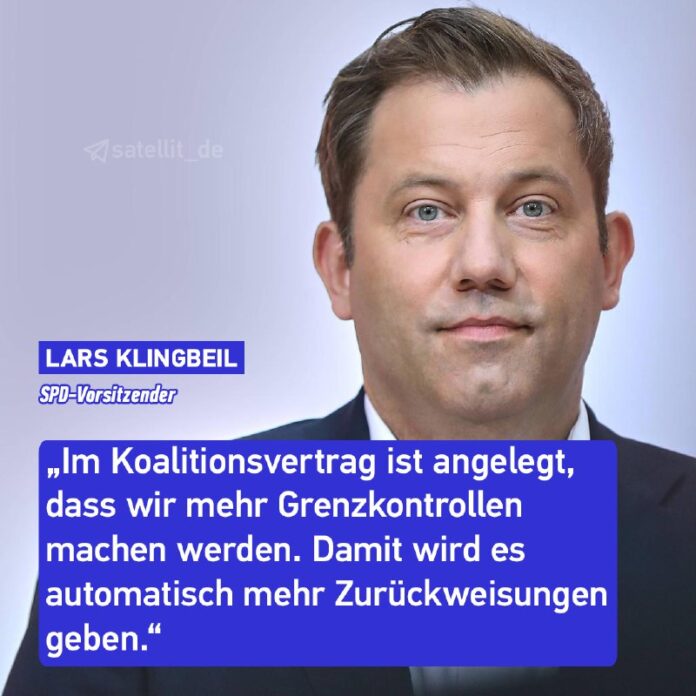  Klingbeil rechnet mit mehr #ZurückweisungenDer SPD-Vorsitzende Lars #Klingbeil ...