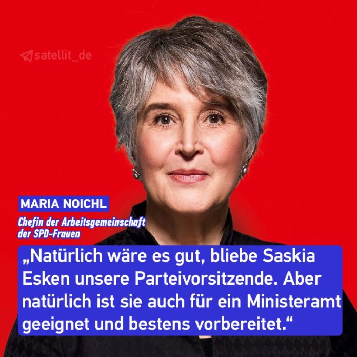 SPD-Frauen: „Esken muss in erster Reihe dabei sein“Frauen in der #SPD wollen Sas...