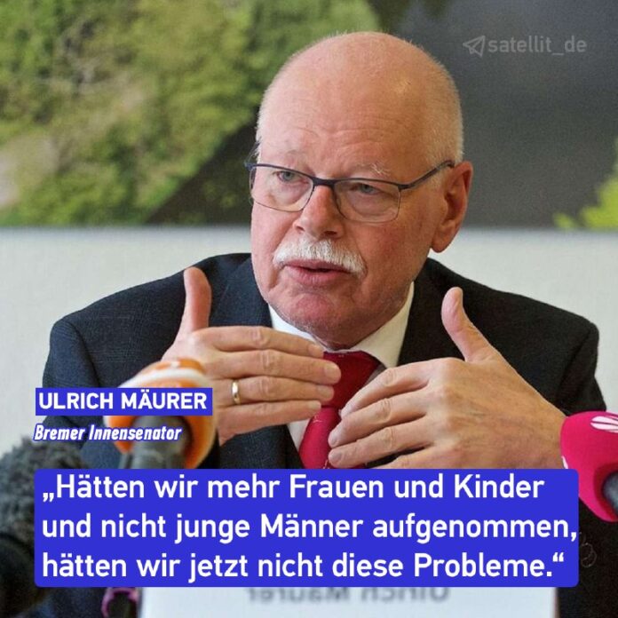 SPD-Minister: Zu viele „junge Männer aufgenommen“Der Bremer Innensenator Ulrich ...