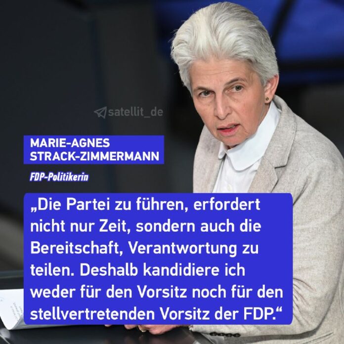 Strack-Zimmermann will weder Vorsitzende noch FDP-Parteivize seinDie FDP-Europap...