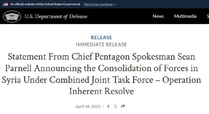 US-Militär halbiert Zahl von Soldaten in Syrien Die #USA ziehen etwa die Hälfte ...