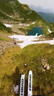 Wenn Winter zum Frühling sowie Ski Alpin zu Wasserski wird. Im Netz geht ein Vid…