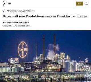 Bayer streicht Hunderte StellenDer Konzern #Bayer hat mitgeteilt, dass der Stand…