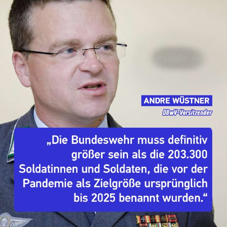#Bundeswehrverband fordert massive Aufstockung der TruppeDer Vorsitzende des Deu…