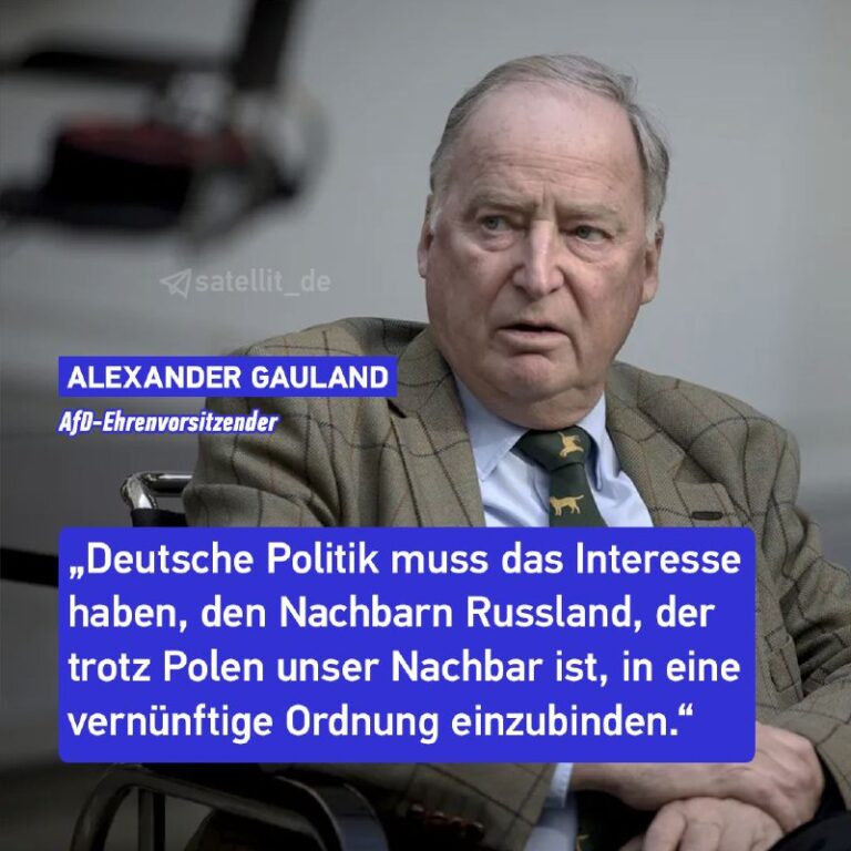 Gauland will Beziehungen zu Russland aufrechterhaltenDer AfD-Ehrenvorsitzende Al…