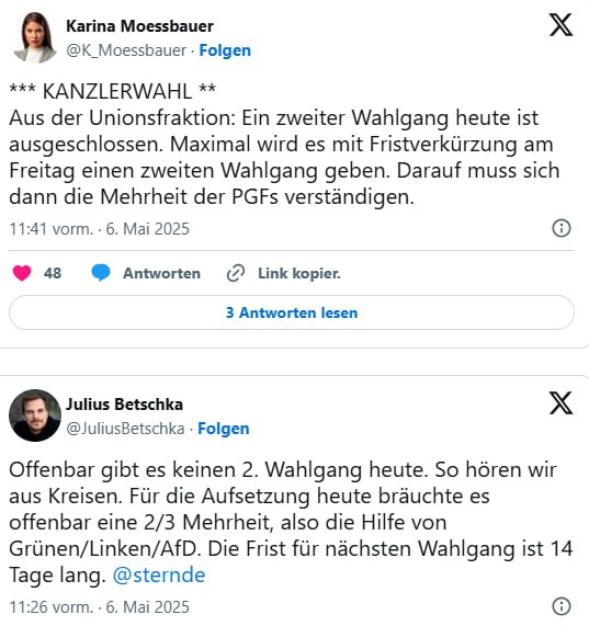 Keine Mehrheit im ersten Anlauf: Zwei Wochen für weitere Wahlgänge  Laut geltend…