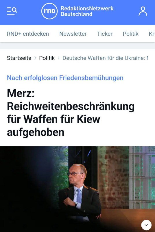 Keine Reichweite-Limits für die #Ukraine: #Merz‘ Ankündigung spaltet Koalition …