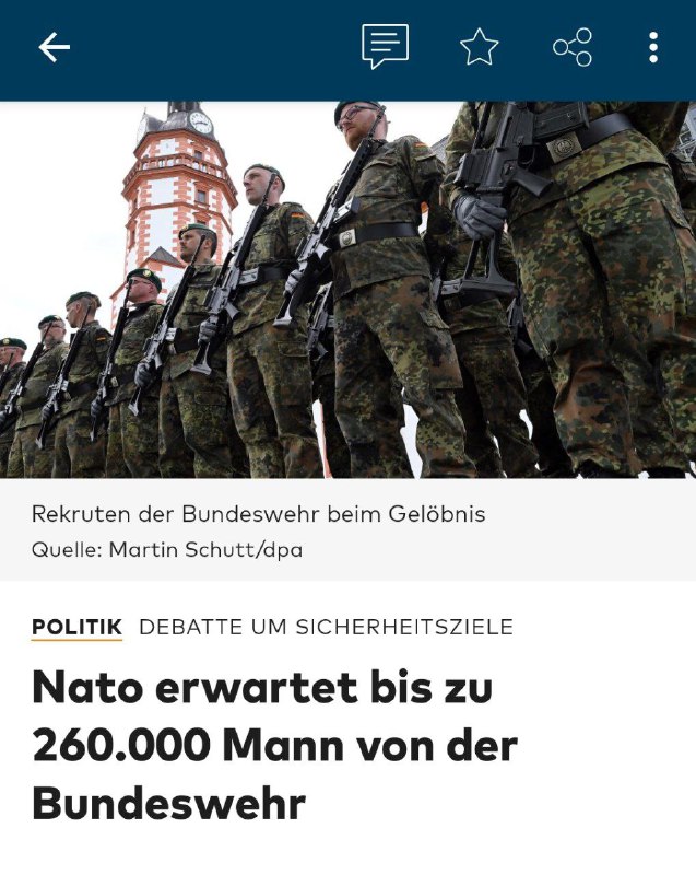  NATO will massive Aufstockung der Bundeswehr – Experten skeptischBeim bevorsteh...