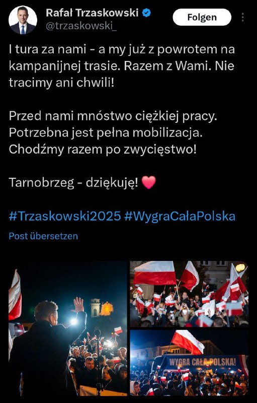 Polen: Trzaskowski und Nawrocki gehen in Stichwahl um das PräsidentenamtBei der…