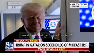 Präsident Trump spricht über den neuen Präsidenten Syriens, Al-Sharaa, der früh…