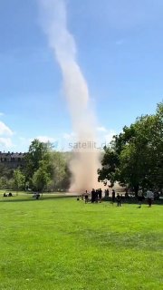 Spektakuläres Naturereignis: Staubteufel sorgt in Dresden für Aufsehen Am 1. Ma…