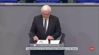 Steinmeier ruft Deutschland in Kriegs-Gedenkstunde zu militärischer Stärke auf  …