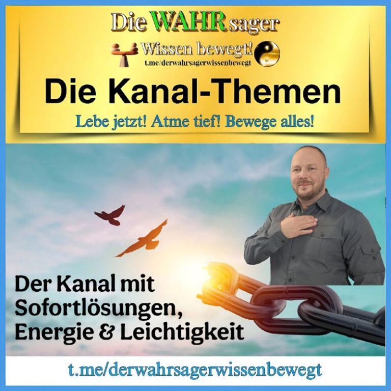 UNSERE KANALEMPFEHLUNG Die WAHRsager – Wissen bewegt!Die Themen des Kanals: Die …