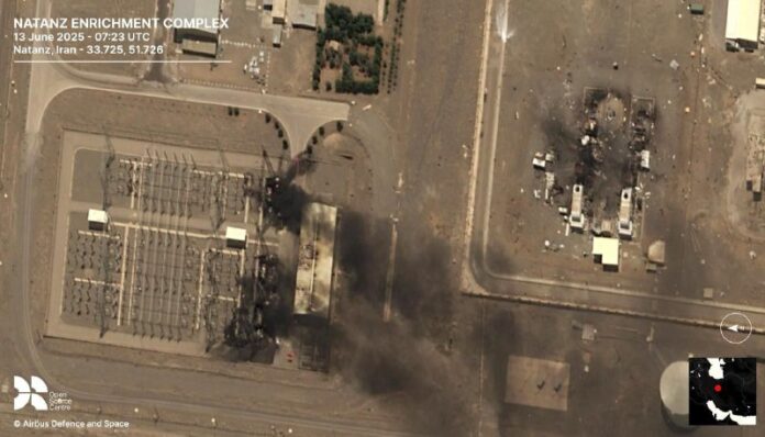 Die israelische Armee hat ihren Angriff auf die iranische Atomanlage in Natanz b...