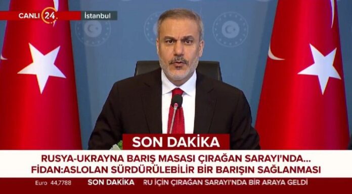 Fidan: Russland und Ukraine werden Waffenstillstandsbedingungen und Austausch vo...