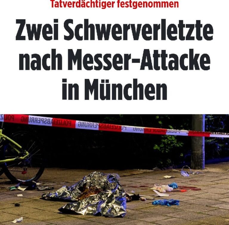 Messerattacke in München – zwei SchwerverletzteAm frühen Sonntagmorgen ist es im…