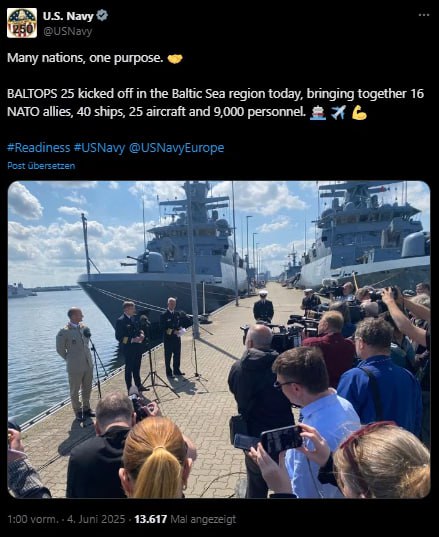 Nato beginnt Marine-Manöver in #Rostock In Rostock beginnt mit dem Auslaufen der...